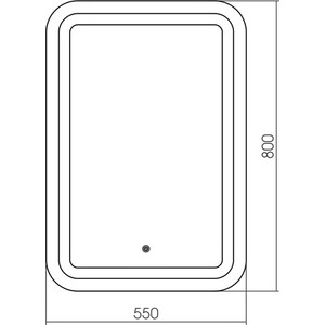 Зеркало Grossman Elegans 55х80 сенсор (555800)