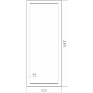 Зеркало Mixline Эфес 60х150 в багетной раме (4620001985098)