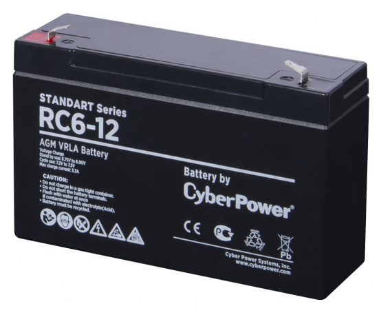 Аккумуляторная батарея для ИБП CyberPower RC 6-12, 6V, 12Ah