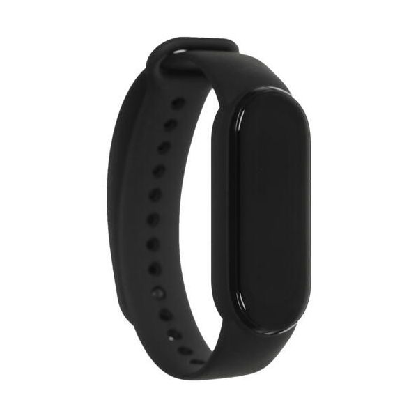 Ремешок силиконовый Red Line для Xiaomi Mi Band 5/6/Amazfit Band 5, черный в Москвe