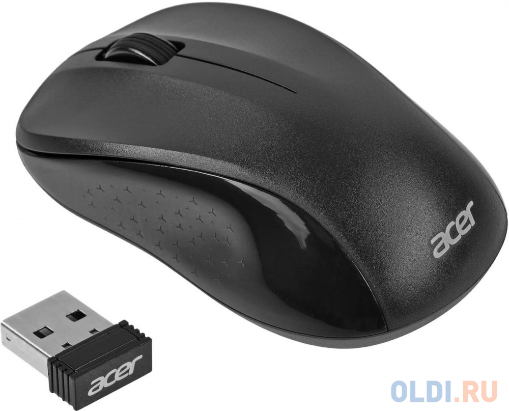 Мышь Acer OMR302 черный оптическая (1200dpi) беспроводная USB (3but)