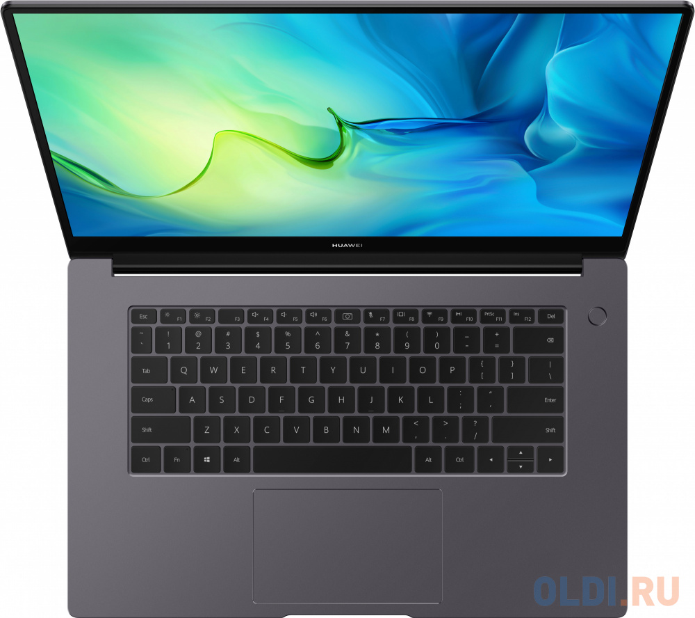 Ноутбук Huawei MateBook D 15 BoDE-WFH9 Core i5 1155G7 16Gb SSD512Gb Intel Iris Xe graphics 15.6" IPS FHD (1920x1080) noOS grey space WiFi BT Cam