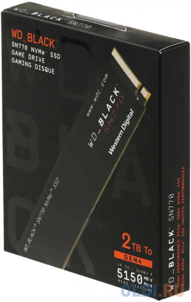 SSD жесткий диск M.2 2280 2TB BLACK WDS200T3X0E WDC