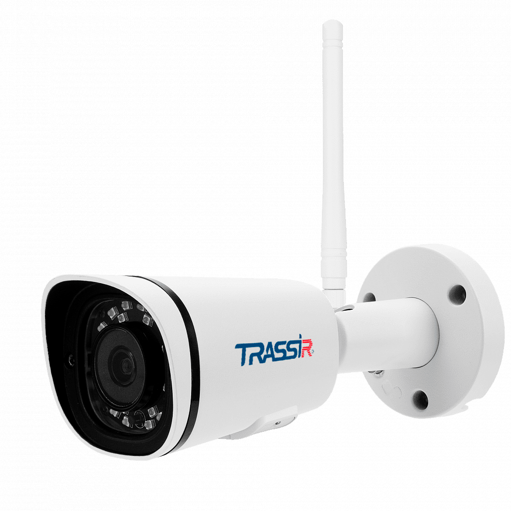 IP-камера Trassir TR-D2121IR3W v3 2.8мм, уличная, корпусная, 2Мпикс, CMOS, до 1920x1080, до 25кадров/с, ИК подсветка 35м, WiFi, -40 °C/+60 °C, белый (TR-D2121IR3W V3)