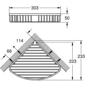 Полка-решетка Grohe Bau Cosmopolitan (40663001)