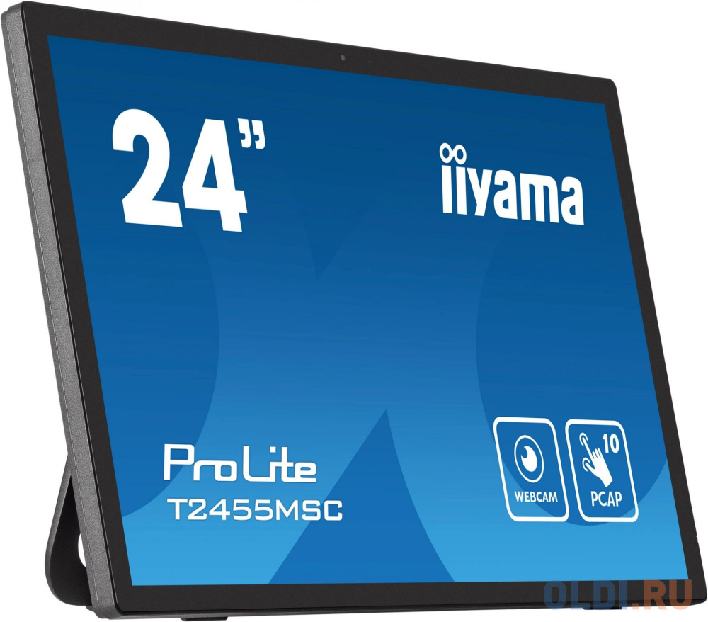 Монитор Iiyama 23.8" ProLite T2455MSC-B1 черный IPS LED 16:9 HDMI M/M глянцевая 1000:1 400cd 178гр/178гр 1920x1080 60Hz DP FHD USB Touch 4.4кг