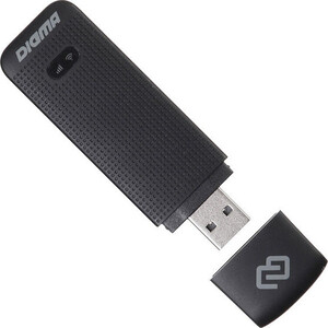 Модем 3G/4G Digma Dongle DW1961 USB Wi-Fi Firewall +Router внешний черный в Москвe