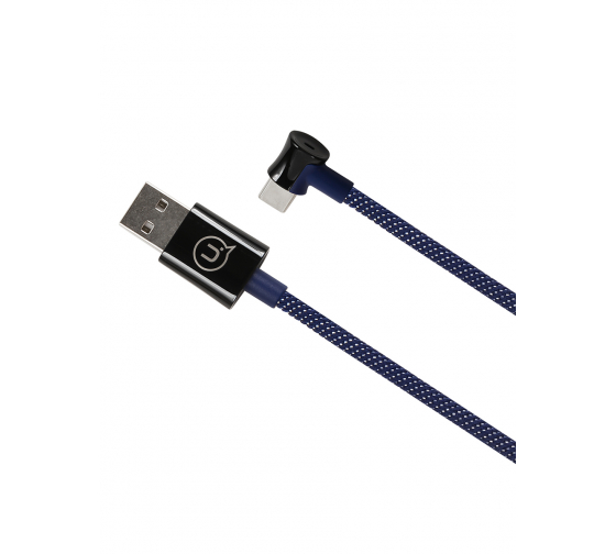 Кабель USB 2.0(Am)-Type-C, угловой, 2A, 1м, синий USAMS Smart Power-off U13 (SJ341USB03)