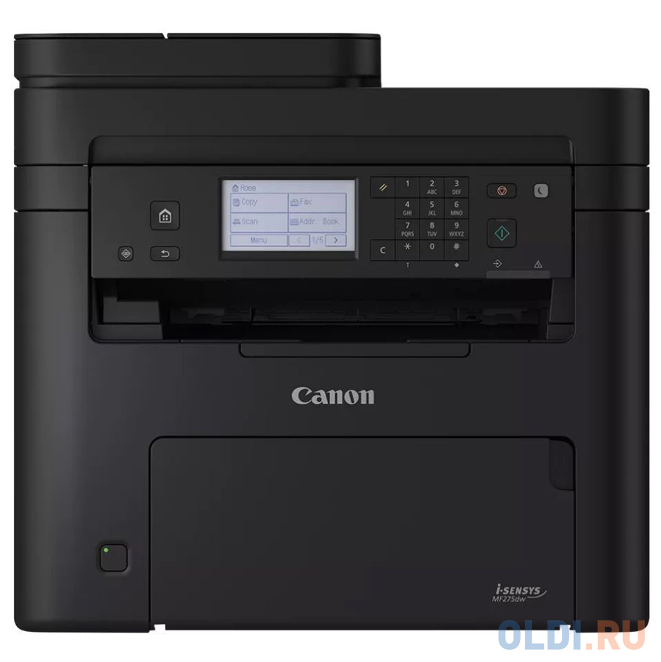 Canon i-SENSYS MF275DW (A4,Printer/Scanner/Copier/FAX/Duplex, 2400x600 dpi, Mono, 29 ppm, 256 Mb, 1200 Mhz , tray 150 pages, LCD (5 строк), USB 2.0, R