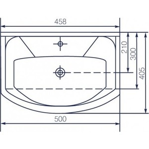 Раковина Rosa Элеганс 50х40 (4620008195766)