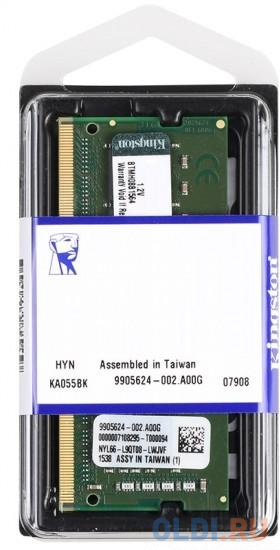 Оперативная память для ноутбука Kingston KCP426SS8/8 SO-DIMM 8Gb DDR4 2666MHz