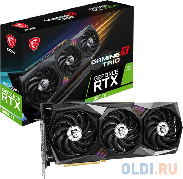 Видеокарта MSI nVidia GeForce RTX 3060 Ti GAMING X TRIO 8GD6X 8192Mb