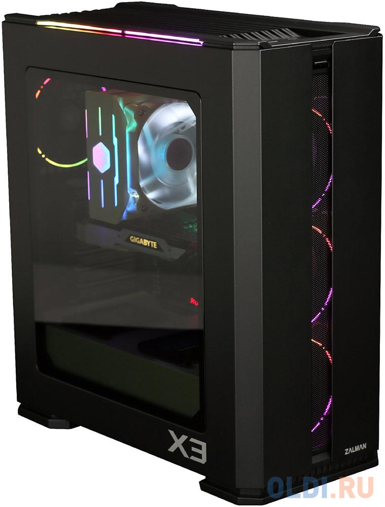 Корпус ATX Zalman X3 Без БП чёрный