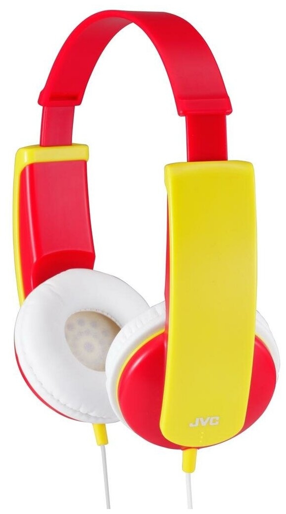 Наушники JVC HA-KD5-R-EF Kids красный/желтый