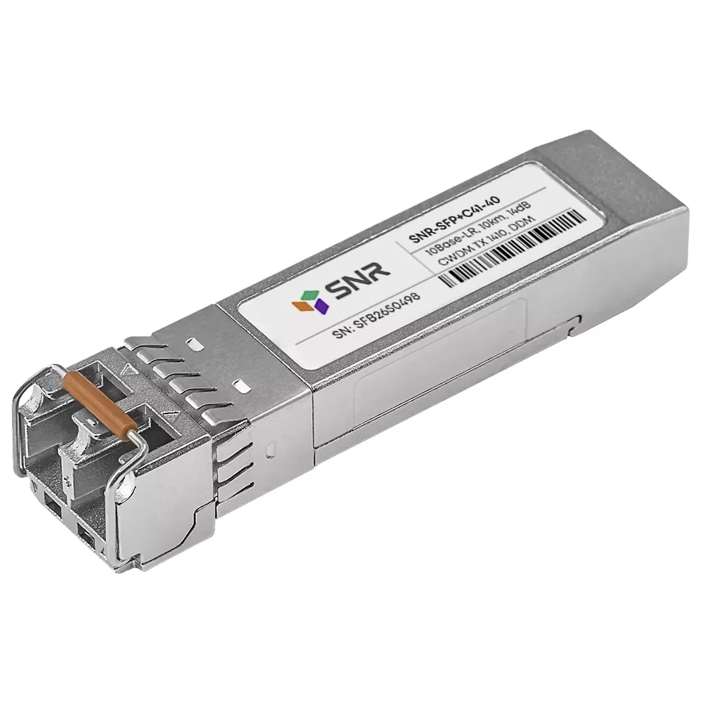 Модуль SFP+ SNR, 40 км, LC, Tx:1410 нм, 10 Гбит/с, SM, двойной (SNR-SFP+C41-40)