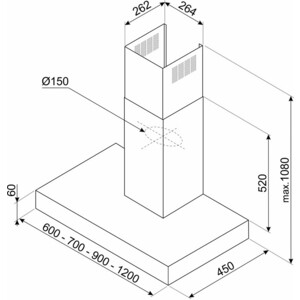 Вытяжка Smeg KBT900XE