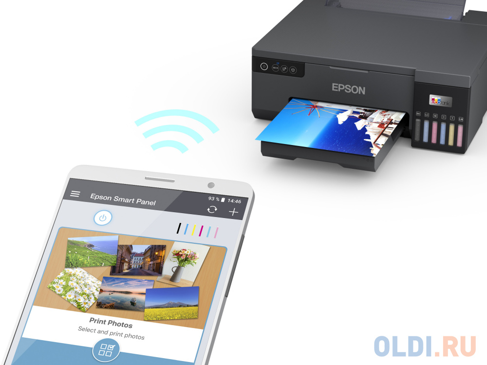 Принтер фабрика печати Epson L8050 A4, 6цв., 22 стр/мин,USB 2.0, WiFi