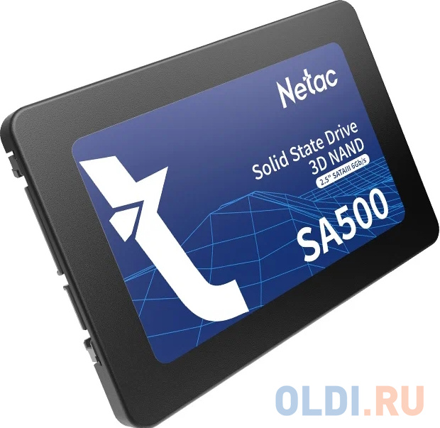 Netac SSD SA500 960GB 2.5 SATAIII 3D NAND, R/W up to 530/475MB/s, TBW 480TB, 3y wty