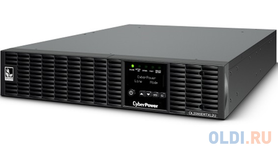 CyberPower ИБП Online OL2000ERTXL2U 2000VA/1800W USB/RS-232/Dry/EPO/SNMPslot/RJ11/45/ВБМ (8 IEC С13,