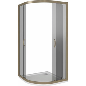 Душевой уголок Good Door Jazz R 100x100 тонированный, бронза (R-100-B-BR)