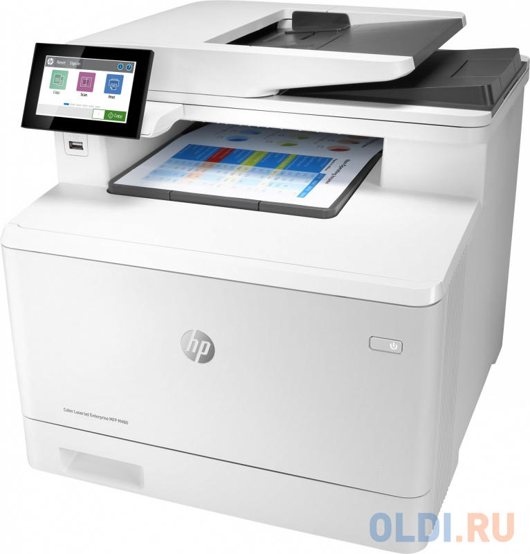 МФУ лазерный HP Color LaserJet Pro M480f (3QA55A) A4 Duplex Net белый/черный