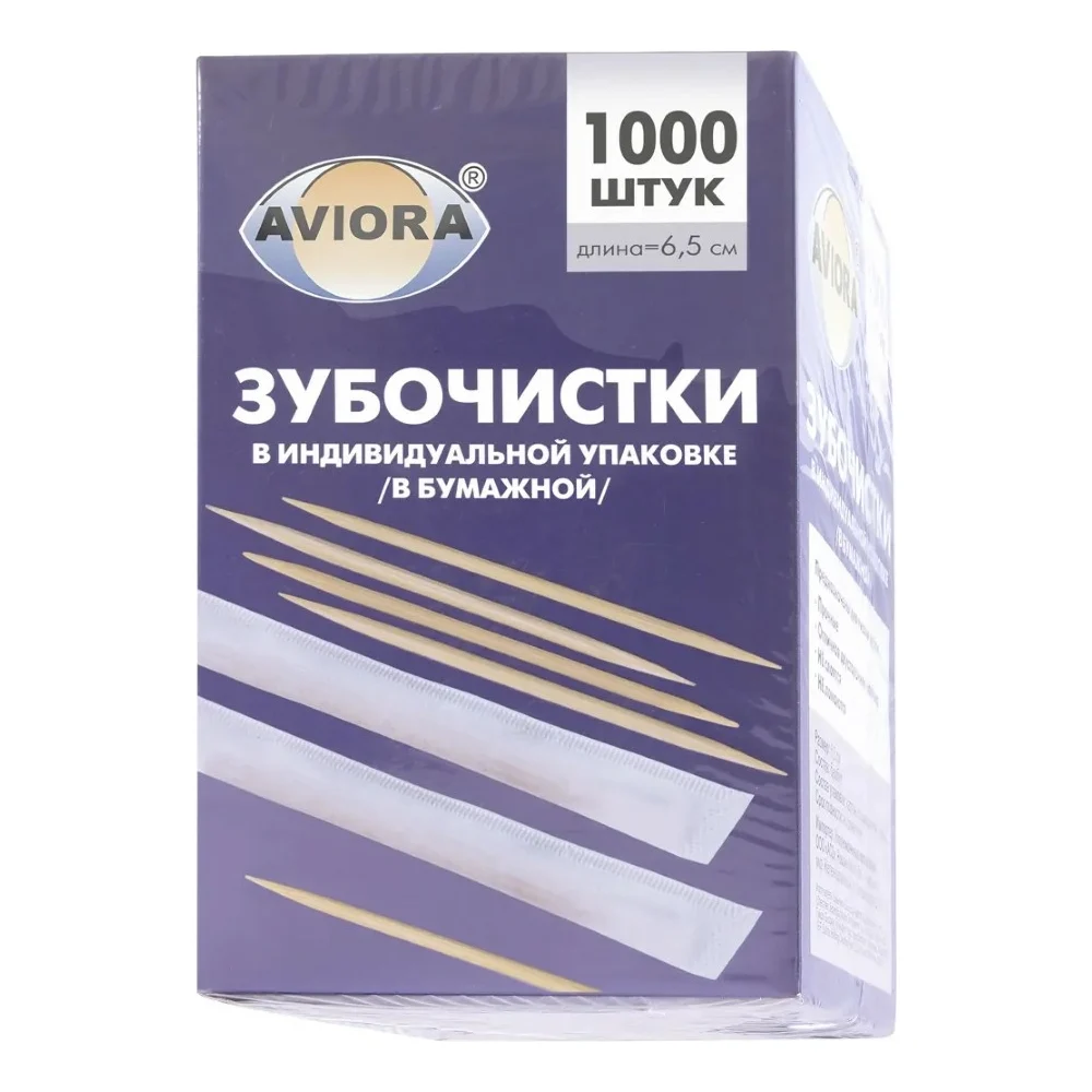 Бамбуковые зубочистки AVIORA