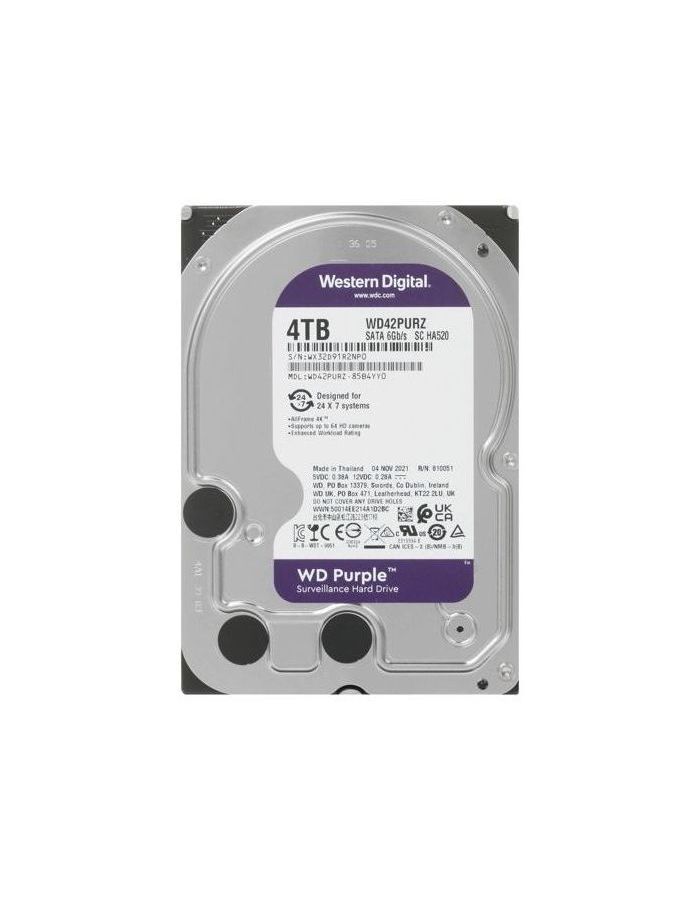 Жесткий диск HDD Western Digital WD42PURZ 4ТБ