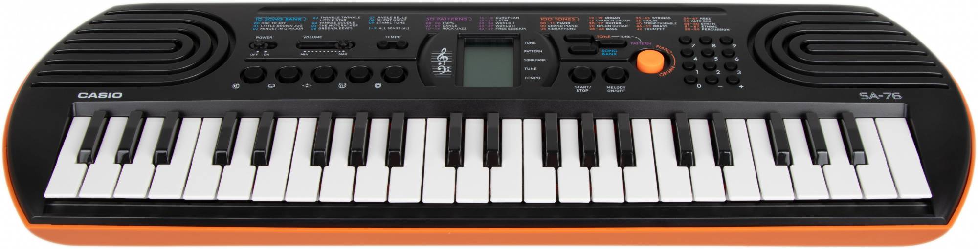 Синтезатор Casio SA-76 оранжевый (sa-76ah7)