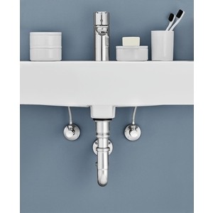 Угловой вентиль Grohe Angle Valves с металлической розеткой 1/2*3/8 (22037000)