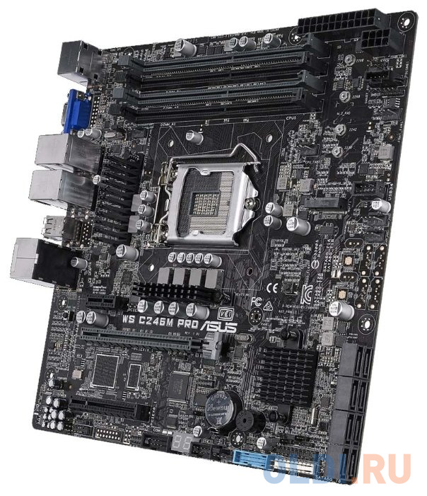 Материнская плата ASUS WS C246M PRO Socket 1151 Intel C246 4xDDR4 1xPCI-E 16x 1xPCI-E 1x 1xPCI-E 8x 8 uATX Retail 90SW00E0-M0EAY0 в Москвe