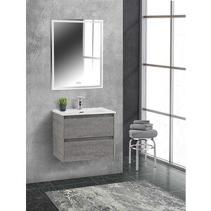 Тумба с раковиной BelBagno Kraft-39 60х39 Cemento Grigio (KRAFT 39-600/390-2C-SO-CG, BB600/390ETL)