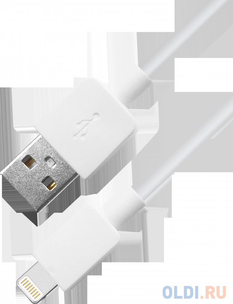 USB кабель ACH02-01L AM-Lightning, белый, 1m, пакет