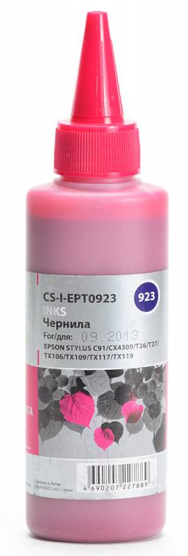 Чернила Cactus CS-I-EPT0923 пурпурный 100мл для Epson St C91/CX4300/T26/T27/TX106/TX109