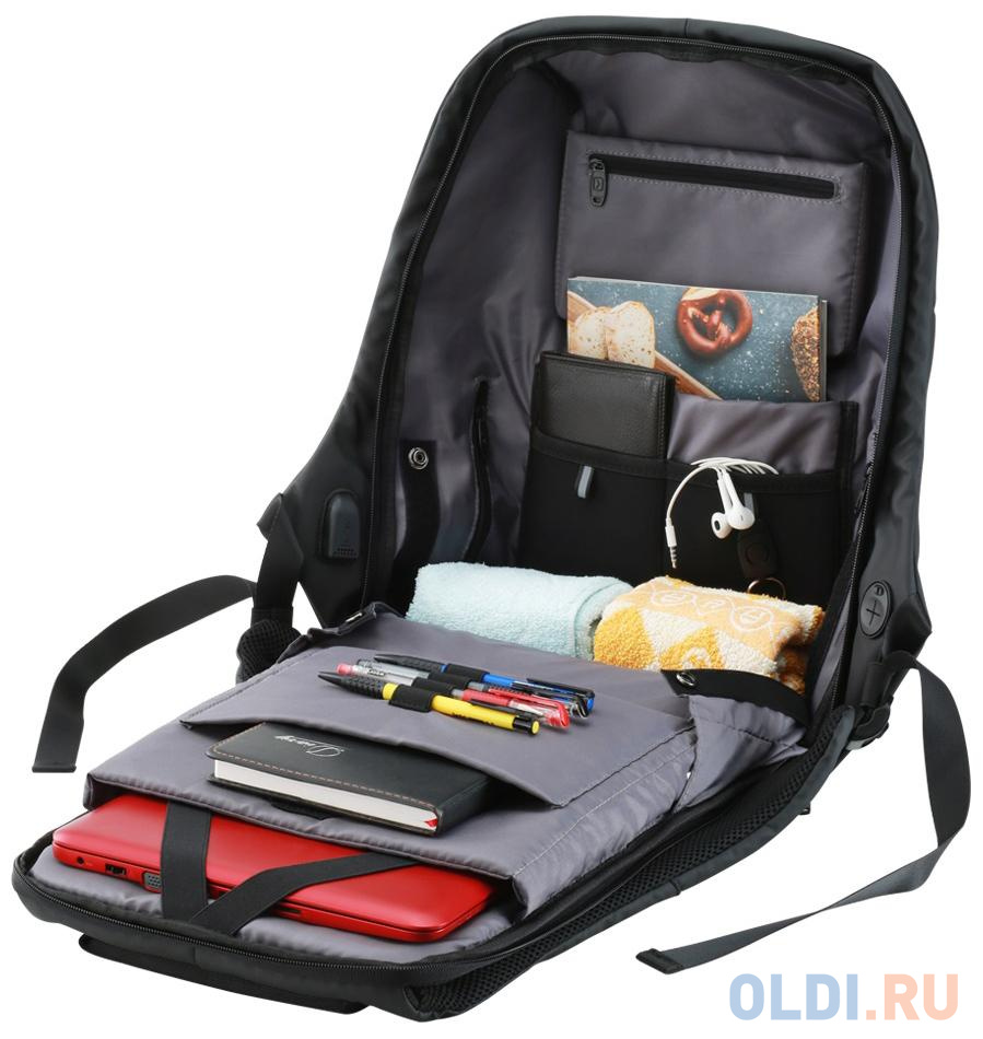 Рюкзак для ноутбука 15.6" Canyon CNS-CBP5BG9 полиэстер черный серый