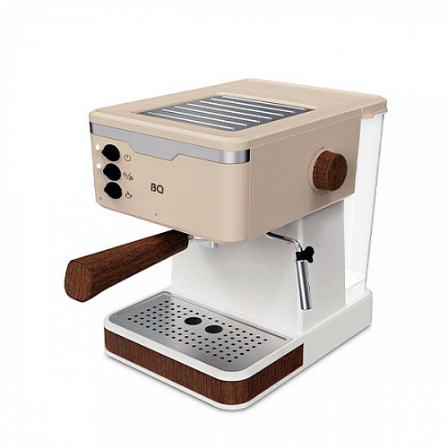Кофеварка рожковая BQ CM2006, 850 Вт, кофе молотый, 1.7 л, капучинатор, бежевый