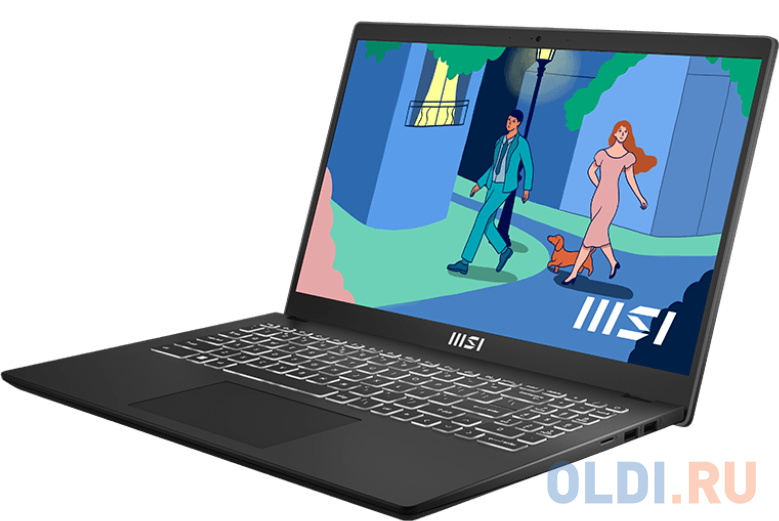 Ноутбук MSI Modern 15 B12M-235RU 15.6" 1920x1080 Intel Core i7-1255U SSD 512 Gb 16Gb WiFi (802.11 b/g/n/ac/ax) Bluetooth 5.2 Intel Iris Xe Graphi