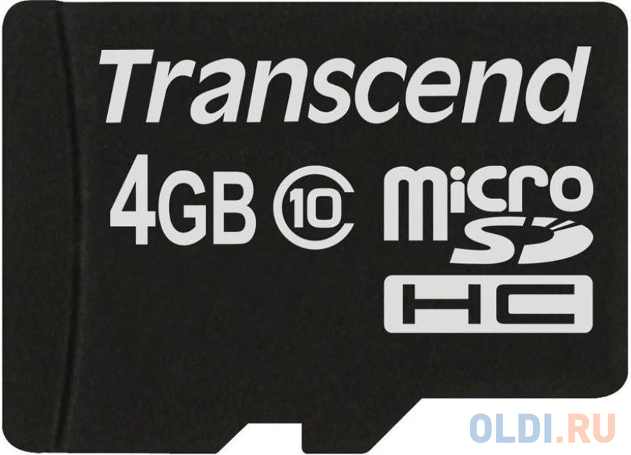 Карта памяти MicroSDHC 4GB Transcend Class10 no Adapter (TS4GUSDC10)