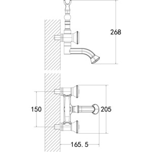 Смеситель для ванны Lemark Jasmine напольный, поворотный излив, бронза (LM6614B, LM8565B)