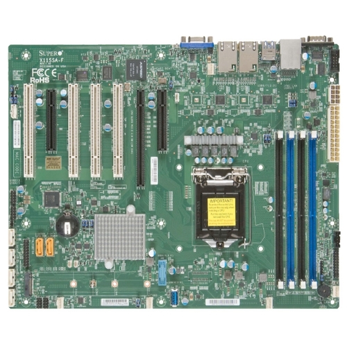 Материнская плата Supermicro X11SSA-F, 1xSocket1151, iC236, 4xDDR4, PCI-Ex16, 2PCI-Ex8, 1xM.2-PCI-E/SATA, 6SATA3 RAID 0/1/5/10, 2xGLAN, IPMI, 6xUSB 2.0, 5xUSB 3.0, VGA, ATX, Bulk (MBD-X11SSA-F-B)