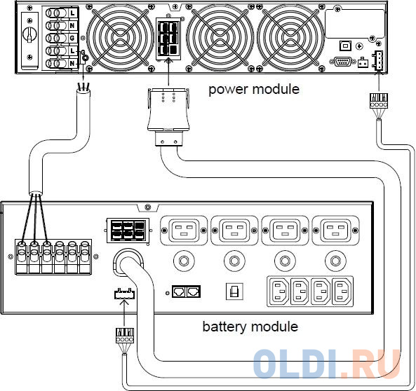 Источник бесперебойного питания Powercom Macan MRT-6000 BAT PACK 6000Вт 6000ВА черный в Москвe