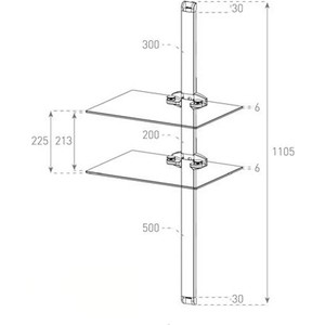 Кабель-канал Sonorous PL2620B SLV