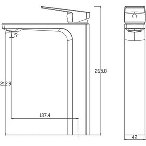 Смеситель для раковины Haiba HB810 хром (HB11810)