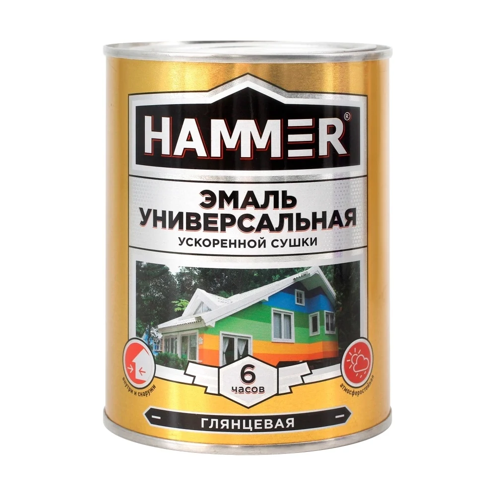 Универсальная эмаль ускоренной сушки Hammer