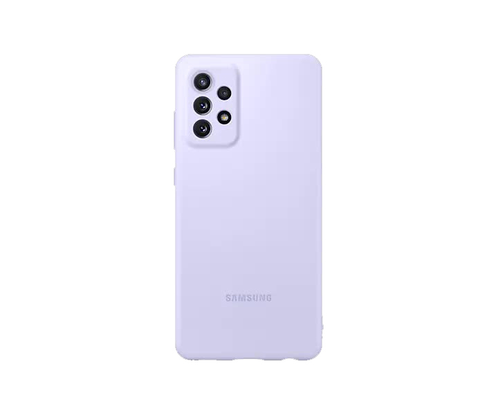 Чехол (клип-кейс) SAMSUNG Silicone Cover Galaxy A72 фиолетовый (EF-PA725TVEGRU)
