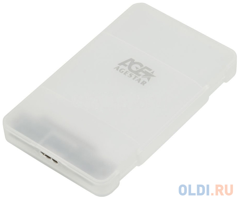 Внешний контейнер для HDD 2.5&quot; SATA AgeStar 31UBCP3 USB3.1 пластик белый