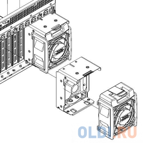 Вентилятор SuperMicro MCP-320-74701-0N-KIT