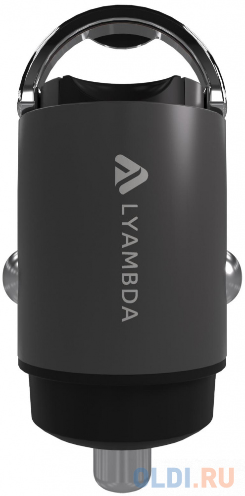 Автомобильное зарядное устройство Lyambda LS-C30 3 А USB-C серый