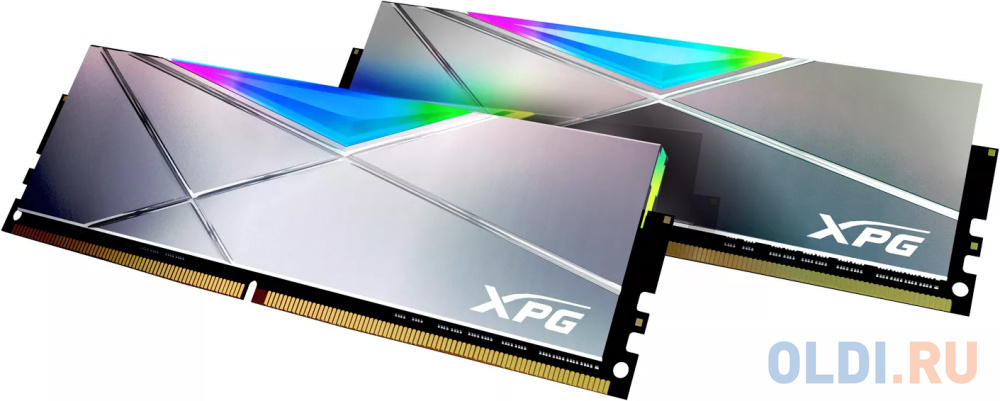 Модуль памяти ADATA XPG SPECTRIX D60G RGB DDR4 Общий объём памяти 16Гб Module capacity 8Гб Количество 2 4133 МГц Множитель частоты шины 19 1.4 В RGB с