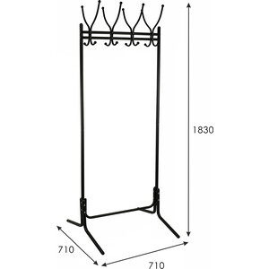 Вешалка напольная Мебелик М 1Н черный (П0006986)