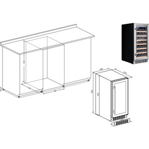 Холодильник винный Temptech WPQ38SCS